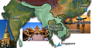 Southeast Asia image map